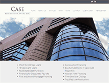 Tablet Screenshot of caserealestatecapital.com